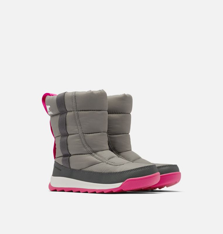 Kids Snow Boots Grey - Sorel Childrens Whitney™ II Puffy Mid - 754916-YQL